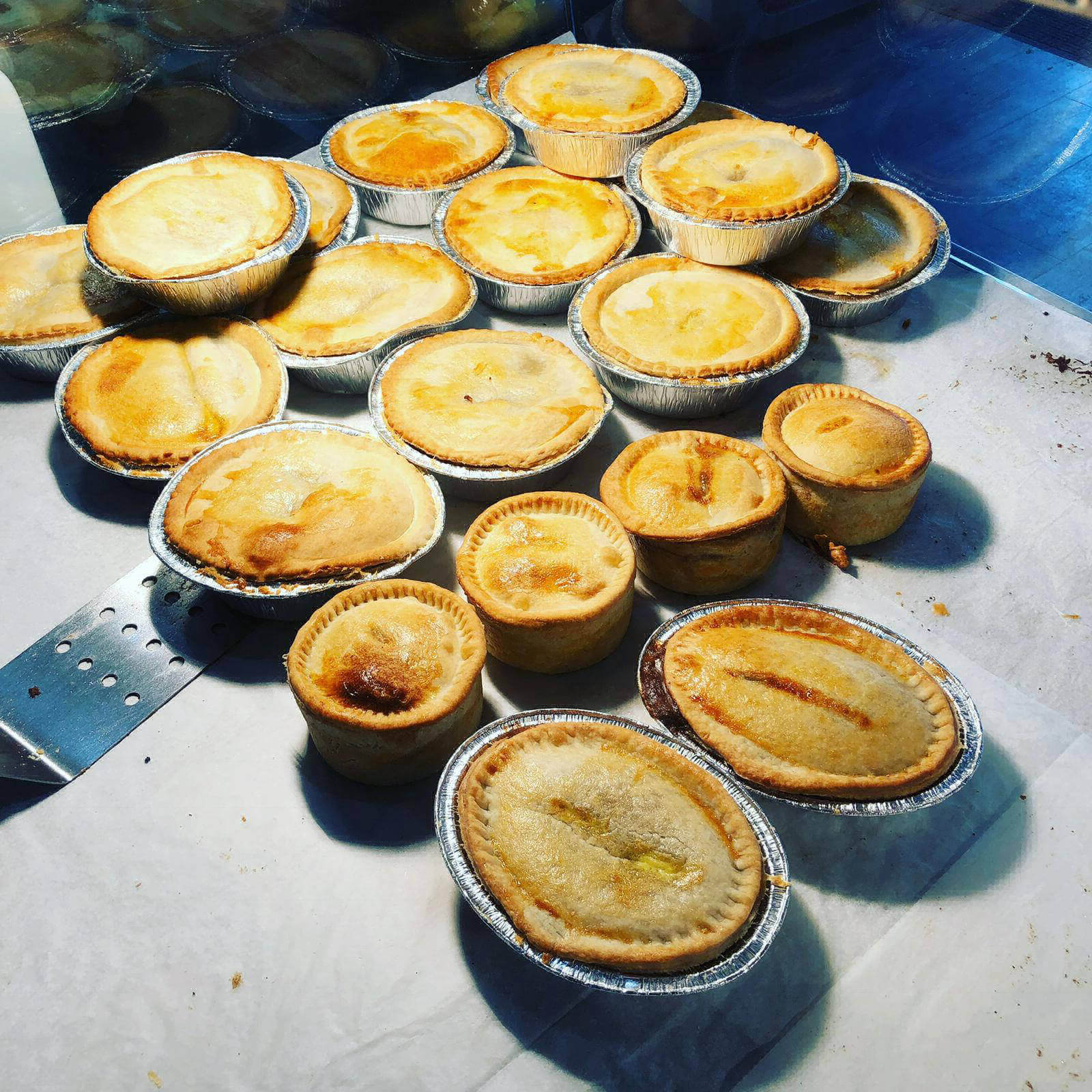 Good selection of freshly baked pies